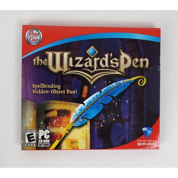 The Wizard's Pen (PC CD-ROM, 2008, Pop Cap, Spellbinding Hidden-Object Fun!) - Picture 1 of 3